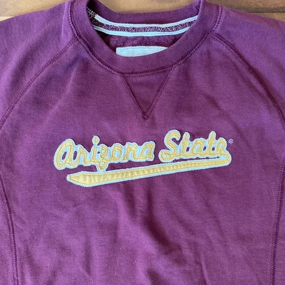 League Collegiate Wear Arizona State Burgundy Sweatshirt size XL - Picture 2 of 3